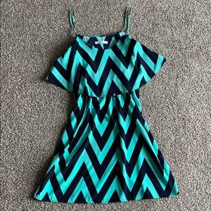 Color Me Red Chevron Cocktail Dress